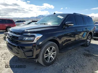 2024 Ford Expedition Max XLT with VIN 1FMJK1J89REA18081, listed as a Copart auction lot 50258155 with 30,838 mi miles and Salvage title. Bid and sale history available at DreamBid. Image 1.