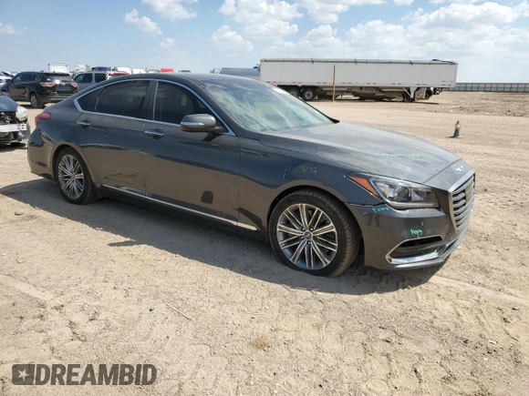 2018 Genesis G80 3.8L with VIN KMHGN4JE1JU216608, listed as a Copart auction lot 69066284 with 65,386 mi miles and Clean Title. Bid and sale history available at carsss.com. Image 4.