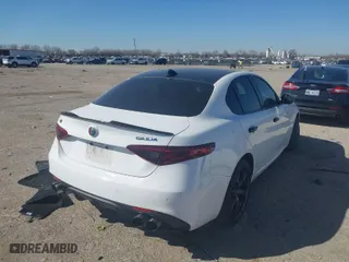 2018 Alfa Romeo Giulia Ti Sport with VIN ZARFAEEN9J7572787, listed as a IAAI auction lot 41646814 with 56,094 mi miles. Bid and sale history available at carsss.com. Image 4.