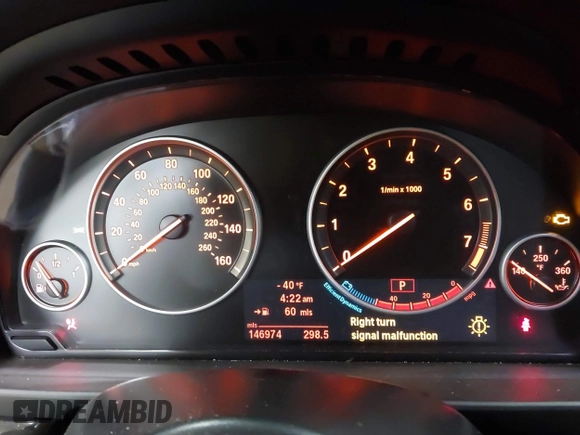 2013 BMW 5 Series 535i with VIN WBAFR7C53DC823586, listed as a IAAI auction lot 41859395 with 146,974 mi miles and . Bid and sale history available at DreamBid. Image 7.