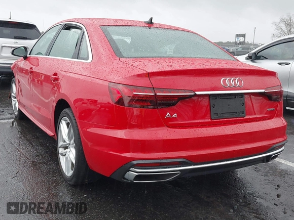 2021 Audi A4 S line Premium with VIN WAUDAAF45MA030185, listed as a IAAI auction lot 41065390 with Not Provided miles and . Bid and sale history available at DreamBid. Image 3.