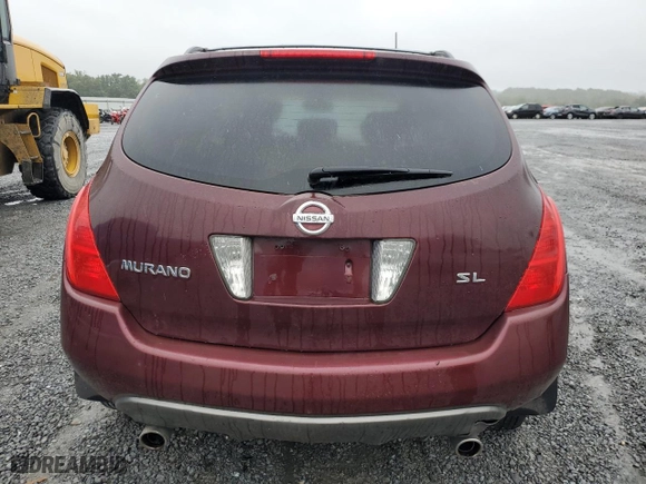 2005 Nissan Murano SL with VIN JN8AZ08T55W321467, listed as a Copart auction lot 71880514 with 127,320 mi miles and Salvage Title. Bid and sale history available at carsss.com. Image 6.