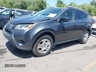 2015 Toyota RAV4 LE with VIN JTMBFREV5FD166614, listed as a IAAI auction lot 42426187 with 110,450 mi miles and . Bid and sale history available at DreamBid. Image 2.
