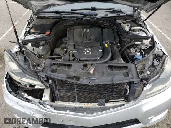 2014 Mercedes-Benz C 250 Sport with VIN WDDGF4HB3EG219016, listed as a Copart auction lot 53825925 with 99,534 mi miles and Salvage Title. Bid and sale history available at DreamBid. Image 11.