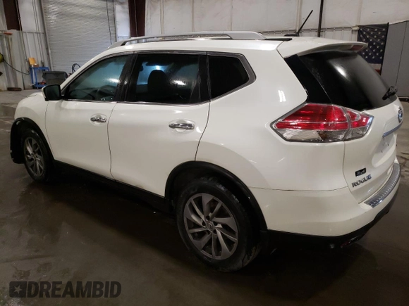 2015 Nissan Rogue SL with VIN 5N1AT2MV4FC832618, listed as a Copart auction lot 47641635 with 186,038 mi miles and Salvage Title. Bid and sale history available at DreamBid. Image 2.