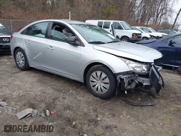 2014 Chevrolet Cruze LS with VIN 1G1PA5SG6E7275673, listed as a IAAI auction lot 41817767 with 121,250 mi miles and . Bid and sale history available at DreamBid. Image 1.