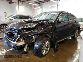 2017 BMW X6 xDrive35i with VIN 5UXKU2C36H0X47014, listed as a Copart auction lot 43931845 with 84,562 mi miles and Salvage Title. Bid and sale history available at carsss.com. Image 1.