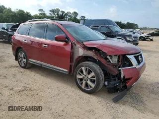 2013 Nissan Pathfinder SL with VIN 5N1AR2MM0DC688536, listed as a Copart auction lot 58344815 with 165,133 mi miles and Salvage title. Bid and sale history available at DreamBid. Image 4.