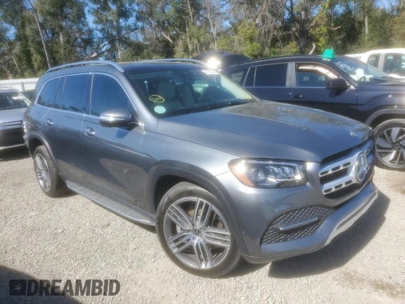2022 Mercedes-Benz GLS 450 with VIN 4JGFF5KE2NA589208, listed as a Copart auction lot 41688724 with 39,855 mi miles and . Bid and sale history available at DreamBid. Image 4.