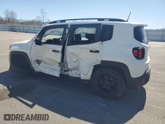2020 Jeep Renegade Altitude with VIN ZACNJABBXLPL83867, listed as a Copart auction lot 53523955 with 59,045 mi miles and Salvage title. Bid and sale history available at DreamBid. Image 2.