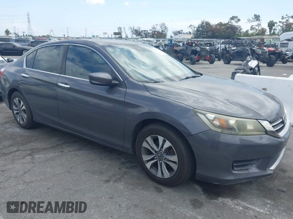2013 Honda Accord LX z VIN 1HGCR2F35DA170016, wystawiony jako IAAI lot #42115801 z przebiegiem 177 986 mil mil oraz . Historia ofert i sprzedaży dostępna na DreamBid. Obrazek 1.