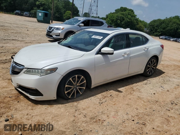 2015 Acura TLX V6 with VIN 19UUB2F37FA020825, listed as a Copart auction lot 56641335 with 213,871 mi miles and Salvage title. Bid and sale history available at DreamBid. Image 1.