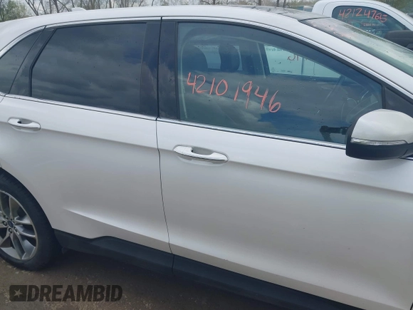2017 Ford Edge Titanium with VIN 2FMPK4K94HBB41767, listed as a IAAI auction lot 42101946 with 76,984 mi miles. Bid and sale history available at carsss.com. Image 14.