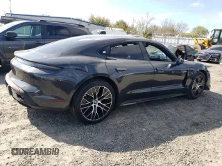 2023 Porsche Taycan with VIN WP0AA2Y18PSA16703, listed as a Copart auction lot 50559135 with 11,428 mi miles and Salvage Title. Bid and sale history available at DreamBid. Image 3.