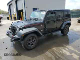 2017 Jeep Wrangler Unlimited Rubicon z VIN 1C4BJWFG8HL745182, wystawiony jako Copart lot #55301065 z przebiegiem 106 957 mil mil oraz Szkoda całkowita • Salvage title. Historia ofert i sprzedaży dostępna na DreamBid. Obrazek 1.
