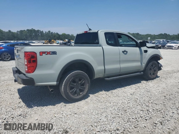 2023 Ford Ranger XL with VIN 1FTER1EH7PLE21058, listed as a Copart auction lot 57785475 with 36,881 mi miles and Salvage title. Bid and sale history available at DreamBid. Image 3.