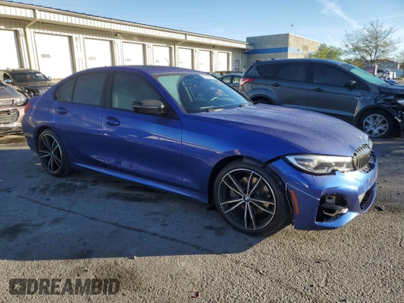 2021 BMW 3 Series 330i xDrive with VIN 3MW5R7J0XM8C14425, listed as a Copart auction lot 72910854 with 9,465 mi miles and Salvage Title. Bid and sale history available at DreamBid. Image 4.