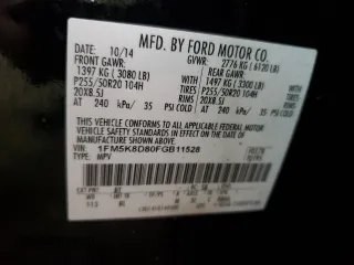 2015 Ford Explorer XLT with VIN 1FM5K8D80FGB11528, listed as a Copart auction lot 47111045 with 184,833 mi miles and Salvage Title. Bid and sale history available at DreamBid. Image 14.