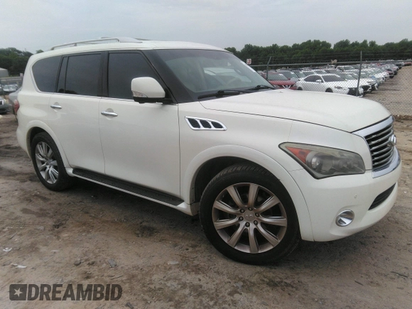 2012 Infiniti QX56 7-passenger with VIN JN8AZ2NF3C9516960, listed as a IAAI auction lot 42386448 with 200,785 mi miles and . Bid and sale history available at DreamBid. Image 1.