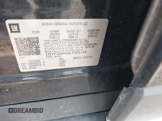 2020 Cadillac XT4 AWD Premium Luxury with VIN 1GYFZDR4XLF081159, listed as a IAAI auction lot 42337319 with 49,234 mi miles and . Bid and sale history available at DreamBid. Image 9.