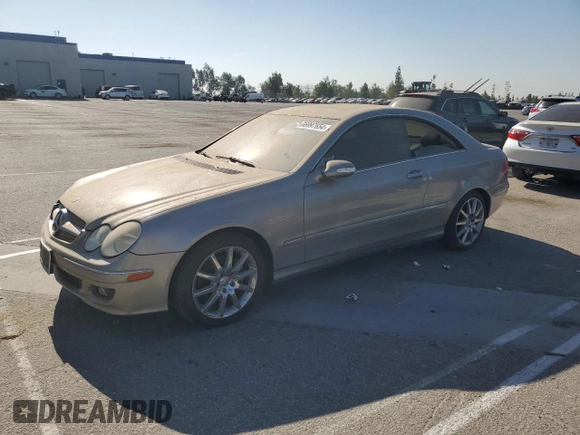 2006 Mercedes-Benz CLK 3.5L with VIN WDBTJ56J86F166827, listed as a Copart auction lot 54615655 with 104,870 mi miles and Clean Title. Bid and sale history available at carsss.com. Image 1.