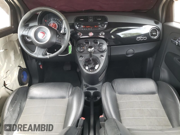 2013 FIAT 500 Sport with VIN 3C3CFFBR1DT544580, listed as a Copart auction lot 54379225 with 95,457 mi miles and Salvage Title. Bid and sale history available at carsss.com. Image 8.