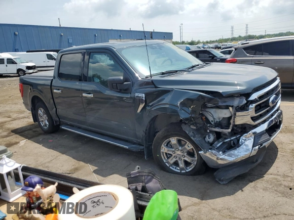 2021 Ford F-150 XL с VIN 1FTEW1CP2MKE38029, выставлен на аукционе Copart как лот 60890115 с пробегом 77 386 миль миль и Чистый • Clean title. История ставок и продаж доступна на DreamBid. Изображение 4.