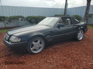 1997 Mercedes-Benz SL-Class with VIN WDBFA67F3VF147355, listed as a Copart auction lot 74295594 with 0 mi miles and Salvage Title. Bid and sale history available at carsss.com. Image 1.