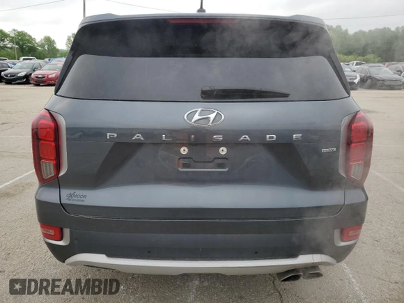 2020 Hyundai Palisade SEL with VIN KM8R4DHE7LU169377, listed as a Copart auction lot 52479895 with 58,828 mi miles and Salvage title. Bid and sale history available at DreamBid. Image 6.