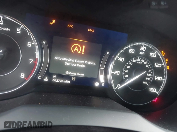 2019 Acura RDX w/Advance Pkg with VIN 5J8TC2H72KL017726, listed as a IAAI auction lot 41781863 with 62,728 mi miles. Bid and sale history available at carsss.com. Image 7.