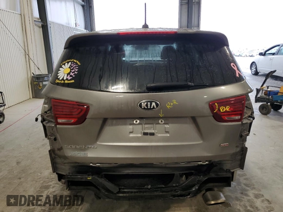 2019 Kia Sorento LX with VIN 5XYPG4A33KG500743, listed as a Copart auction lot 47312445 with 54,743 mi miles and Clean Title. Bid and sale history available at carsss.com. Image 6.
