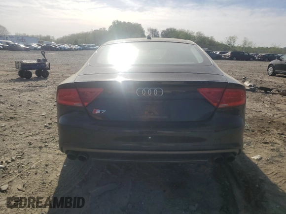 2014 Audi S7 Prestige with VIN WAUW2AFC4EN077425, listed as a Copart auction lot 53777755 with 136,062 mi miles and Salvage Title. Bid and sale history available at carsss.com. Image 6.