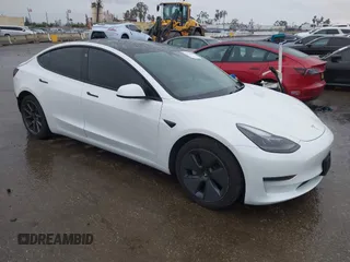 2023 Tesla Model 3 with VIN 5YJ3E1EA8PF578199, listed as a IAAI auction lot 41735465 with 50,823 mi miles and . Bid and sale history available at DreamBid. Image 1.