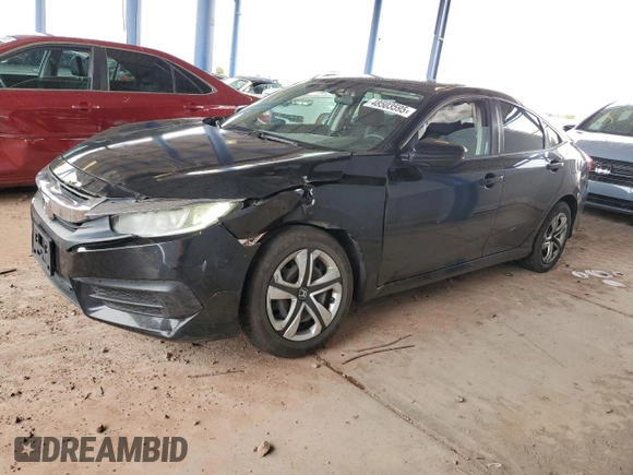 2016 Honda Civic Sedan LX with VIN 19XFC2F54GE228388, listed as a Copart auction lot 48503595 with 89,944 mi miles and Salvage Title. Bid and sale history available at carsss.com. Image 1.