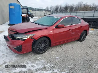 2021 Acura ILX w/Premium/A-SPEC Package with VIN 19UDE2F88MA010904, listed as a Copart auction lot 42143495 with 53,952 mi miles and Salvage Title. Bid and sale history available at carsss.com. Image 1.