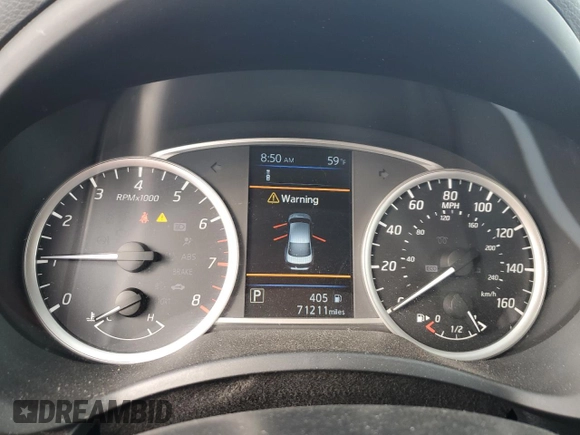 2019 Nissan Sentra SV with VIN 3N1AB7APXKY240784, listed as a Copart auction lot 47480225 with 71,211 mi miles and Salvage Title. Bid and sale history available at DreamBid. Image 9.