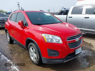 2016 Chevrolet Trax LT with VIN KL7CJPSB1GB587838, listed as a IAAI auction lot 41930825 with 145,077 mi miles. Bid and sale history available at carsss.com. Image 1.