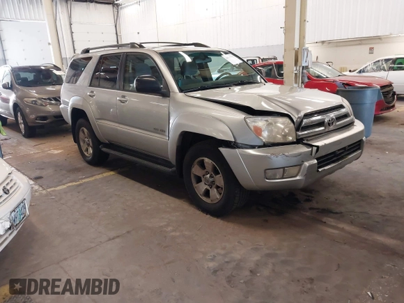2004 Toyota 4Runner SR5 with VIN JTEBU14R340036942, listed as a IAAI auction lot 41956755 with 178,396 mi miles and . Bid and sale history available at DreamBid. Image 1.