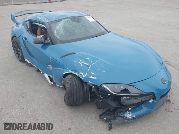 2024 Toyota GR Supra 3.0 with VIN WZ1DB0G08RW063652, listed as a IAAI auction lot 41802586 with 8,029 mi miles. Bid and sale history available at carsss.com. Image 6.