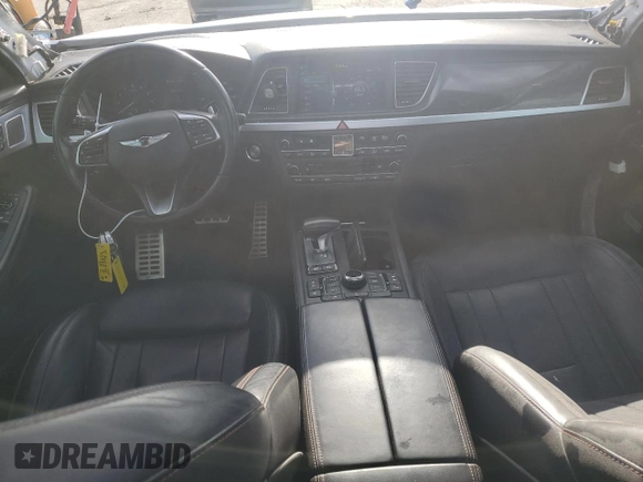 2018 Genesis G80 Sport with VIN KMHGN4JB7JU241017, listed as a Copart auction lot 52548865 with 90,560 mi miles and Salvage title. Bid and sale history available at DreamBid. Image 8.