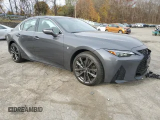 2023 Lexus IS with VIN JTHGZ1E21P5030592, listed as a Copart auction lot 77916334 with 18,957 mi miles and Salvage Title. Bid and sale history available at carsss.com. Image 4.