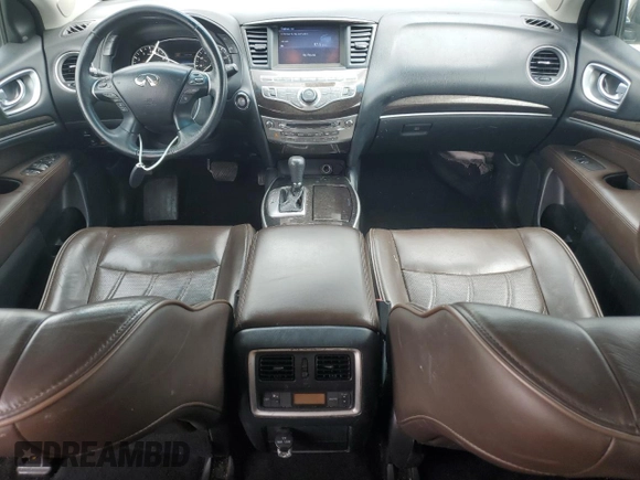 2015 Infiniti QX60 with VIN 5N1AL0MM0FC551444, listed as a Copart auction lot 53893195 with 138,366 mi miles and Salvage title. Bid and sale history available at DreamBid. Image 8.