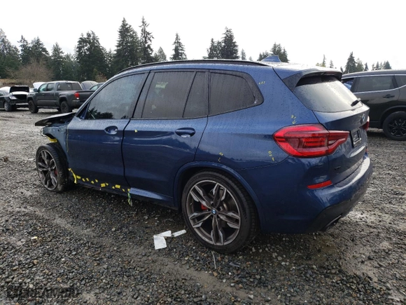 2021 BMW X3 M40i with VIN 5UXTY9C09M9F05513, listed as a Copart auction lot 81789964 with 50,606 mi miles and Salvage Title. Bid and sale history available at carsss.com. Image 2.