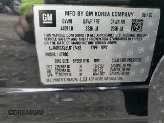 2020 Buick Encore GX Preferred z VIN KL4MMCSL6LB127482, wystawiony jako Copart lot #50872545 z przebiegiem 83 621 mil mil oraz Szkoda całkowita • Salvage title. Historia ofert i sprzedaży dostępna na DreamBid. Obrazek 13.
