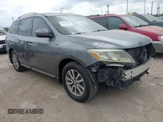 2015 Nissan Pathfinder Platinum z VIN 5N1AR2MN8FC695973, wystawiony jako IAAI lot #42427681 z przebiegiem 135 297 mil mil oraz . Historia ofert i sprzedaży dostępna na DreamBid. Obrazek 1.