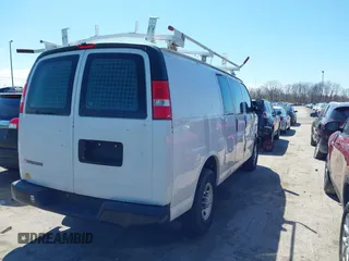 2017 Chevrolet Express Cargo Van with VIN 1GCWGAFF3H1115639, listed as a IAAI auction lot 42024442 with 150,274 mi miles. Bid and sale history available at carsss.com. Image 4.