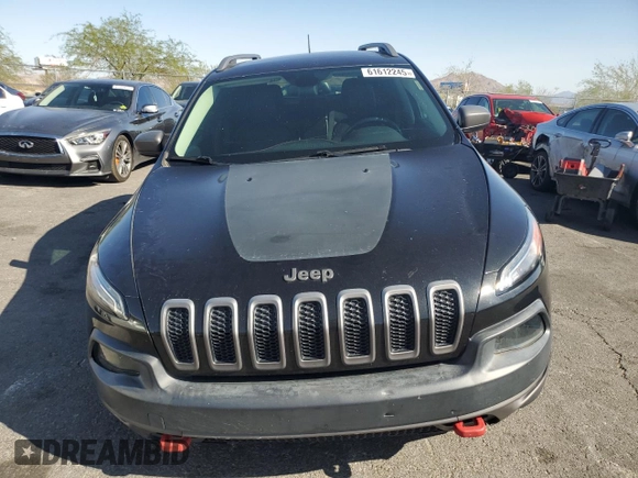 2015 Jeep Cherokee Trailhawk with VIN 1C4PJMBS8FW699319, listed as a Copart auction lot 61612245 with 173,581 mi miles and Clean title. Bid and sale history available at DreamBid. Image 5.