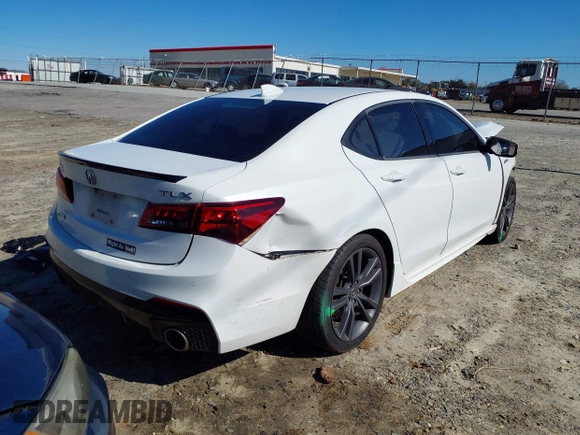 2019 Acura TLX w/A-Spec Pkg with VIN 19UUB1F67KA003246, listed as a IAAI auction lot 41741567 with 103,478 mi miles. Bid and sale history available at carsss.com. Image 4.