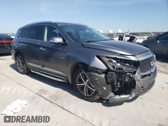 2017 Infiniti QX60 with VIN 5N1DL0MN8HC523125, listed as a Copart auction lot 50613095 with 101,111 mi miles and Salvage Title. Bid and sale history available at DreamBid. Image 4.