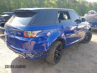 2021 Land Rover Range Rover Sport SVR with VIN SALWZ2RE4MA781110, listed as a IAAI auction lot 42143199 with 26,473 mi miles and . Bid and sale history available at DreamBid. Image 4.